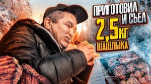 ПРИГОТОВИЛ И СЪЕЛ 2,5кг ШАШЛЫКА В ЛЕСУ!
