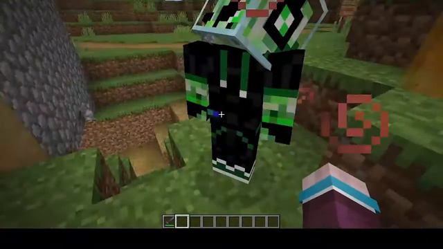играю в Minecraft с необычным крипером на нашем сервере на 1.16.5 смотреть онлайн