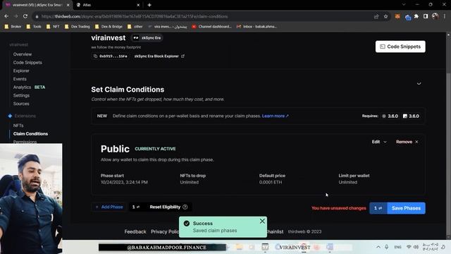 قسمت سوم ایردراپ zksync | deploy contrcat address смотреть онлайн