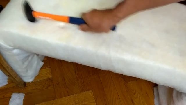 Банкетка по технологии капитоне или каретная стяжка своими руками смотреть онлайн