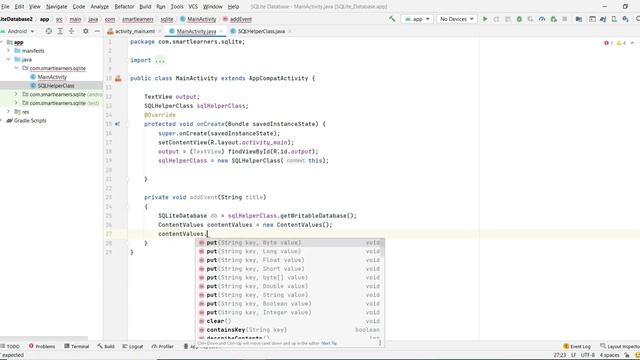 SQLite Database Coding In Android Studio смотреть онлайн