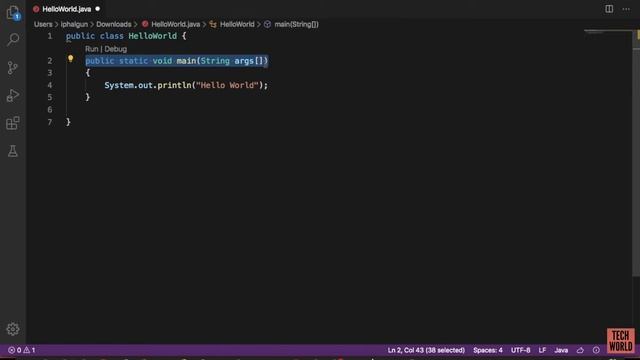 Hello World Program | Java Tutorial | Understanding the basic structure смотреть онлайн