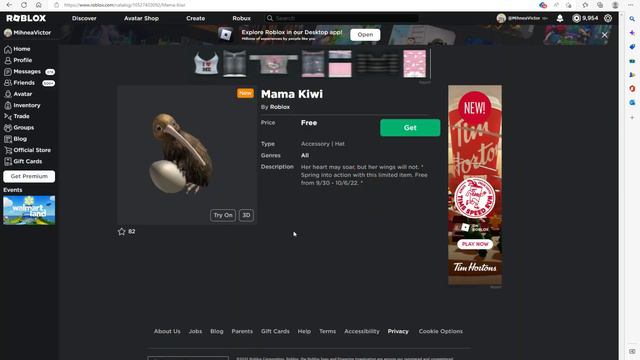 How to get Mama Kiwi - Roblox смотреть онлайн