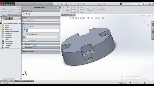 AUTOCAD l SOLIDWORKS l CAD ENGINEER l SOLID WORKS PART MODEL FOR BEGINNERS 13 смотреть онлайн