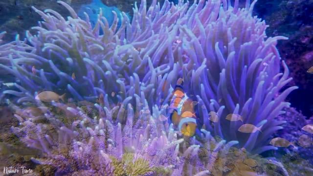 Deep Focus Music To Improve Concentration - Beautiful Coral Reef Fish Relax- Relaxing Sleep Music # смотреть онлайн