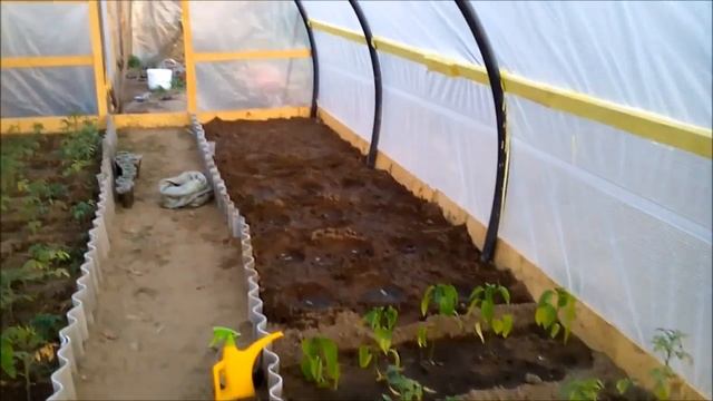 Теплица из обрезков ПНД трубы смотреть онлайн