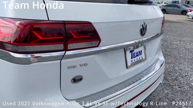 Used 2021 Volkswagen Atlas 3.6L V6 SE w/Technology R-Line P24517A смотреть онлайн