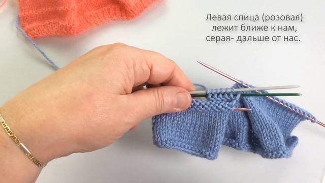 Складки для сарафана / Вязание спицами / Knitting Folds for maternity dress. смотреть онлайн