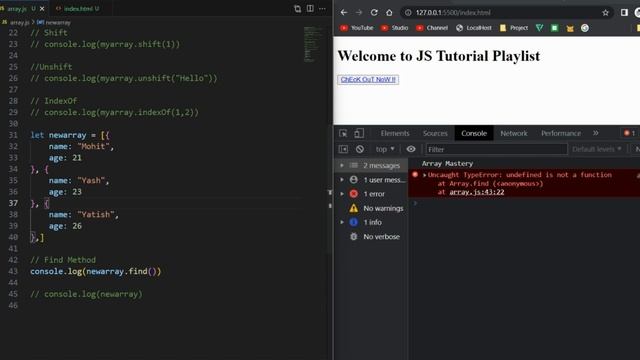 JavaScript Array Mastery | Filter Map Function | JavaScript Tutorial 2023 Hindi #22 | Mohit Prajapa смотреть онлайн