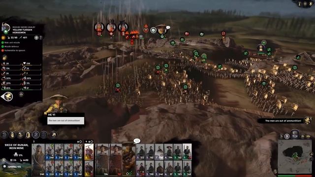 TOTAL WAR: THREE KINGDOMS | YELLOW TURBAN REBELLION DLC IS BRUTAL (He Yi Campaign Gameplay) смотреть онлайн