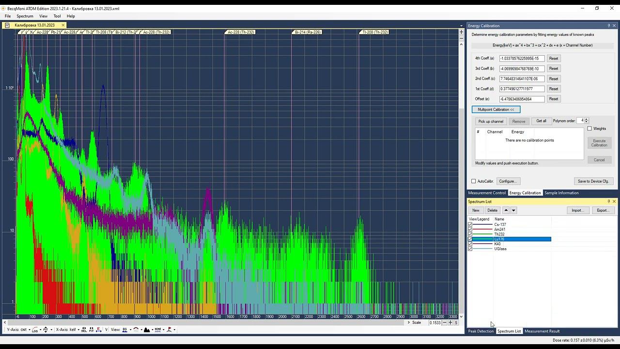BecqMoni MultiFile calibration смотреть онлайн