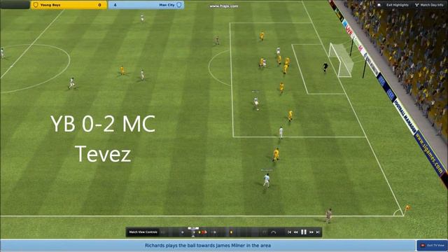 FM2011 Young Boys 0-4 Manchester City 2010/11 Euro Cup Qualifying Leg 1 смотреть онлайн