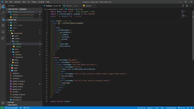 Gatsby JS - Consumo de conteúdo com GraphQL #12 смотреть онлайн