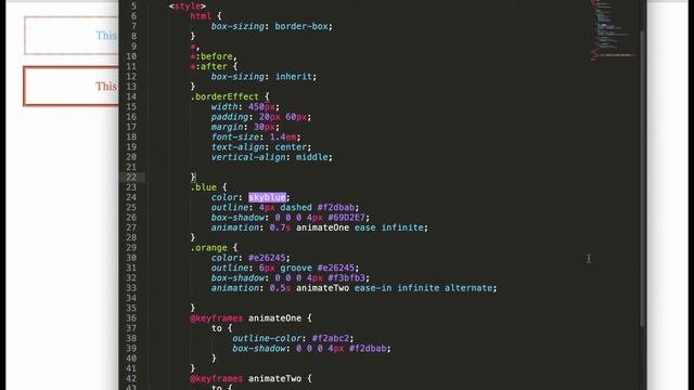 Animate Outlines with CSS смотреть онлайн