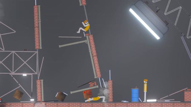 Construction Site Accident In People Playground