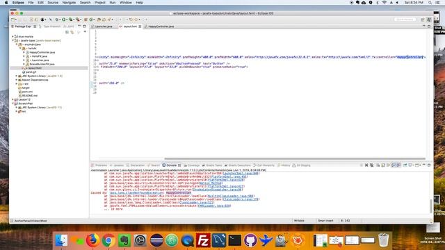 Handling events in JavaFX using SceneBuilder смотреть онлайн