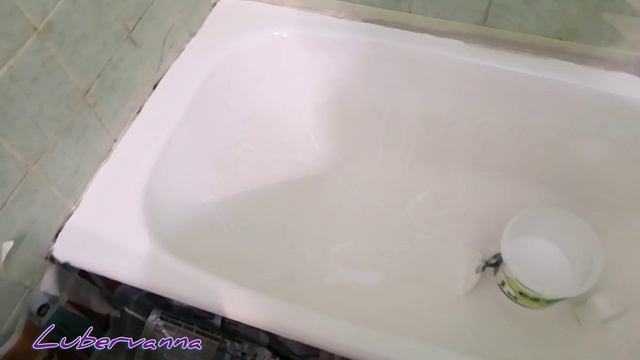 Реставрация ванны, акрил на акрил!