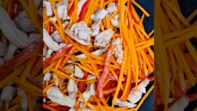 Фунчоза по-корейски/ можно готовить хоть каждый день/вкуснейший корейский салат смотреть онлайн