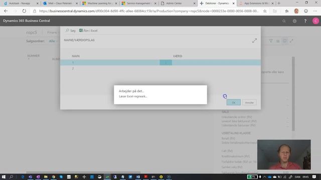 Import af Excel bestilling til Business Central Salgsordre смотреть онлайн