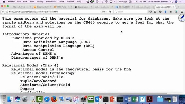 Oct12 ExtendibleHashing MidtermReview смотреть онлайн