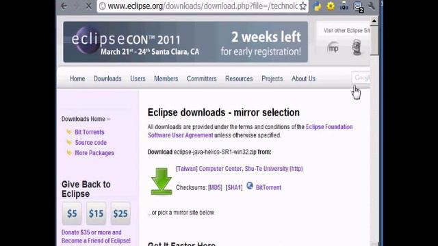 download eclipse IDE for java developer смотреть онлайн