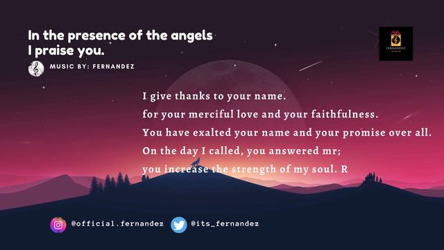 Psalm 138 // In the presence of the angels I praise you. смотреть онлайн