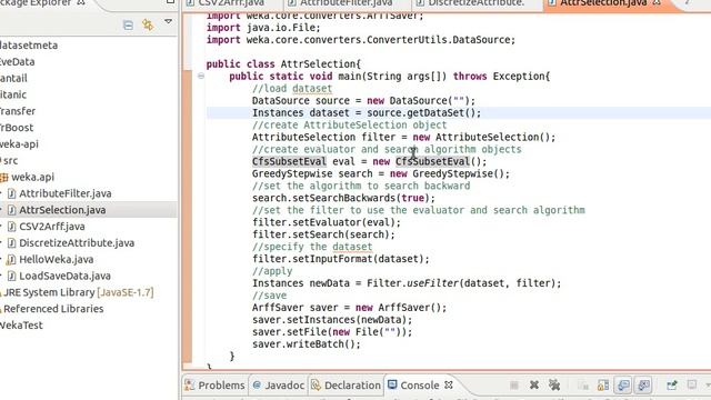 WEKA API 7/19: Attribute Selection смотреть онлайн