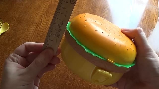 Ланч бокс в форме бургера. Обзор.