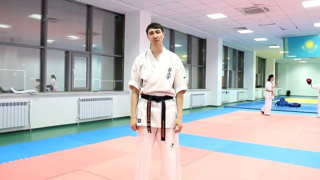 Удар ногой в голову от сэнсея Руслана Алшимбаева!!! смотреть онлайн