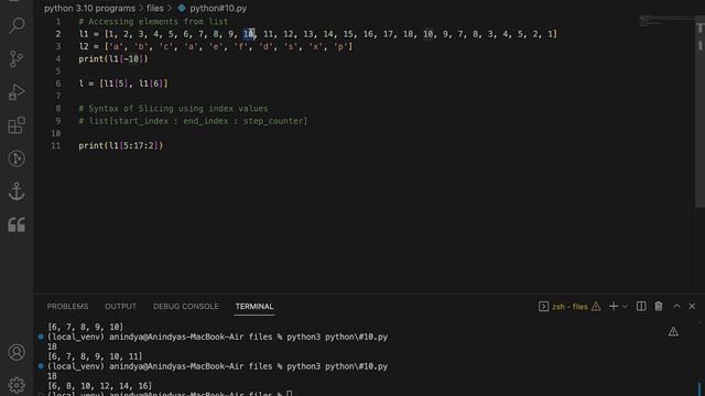 Python #10: Positive & Negative Indexing || Slicing & Splicing Techniques || ? ? Short Tricks ? ? смотреть онлайн