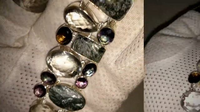 Браслет - Серафинит, Мистик Топазы (радужные), Кварц смотреть онлайн