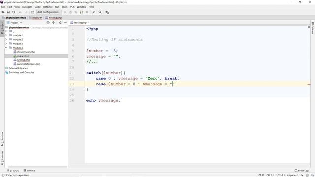 PHP: Nesting Decision Making Structures смотреть онлайн