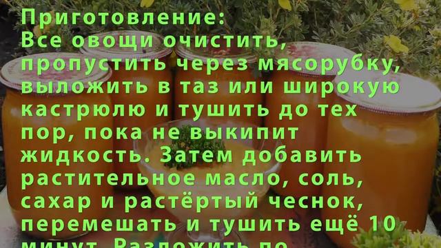 Икра кабачковая смотреть онлайн