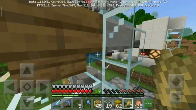 Выживание на телефоне в MineCraft Pocket Edition (1.15.0) #47 - Автоматическая ферма говядины и кож смотреть онлайн