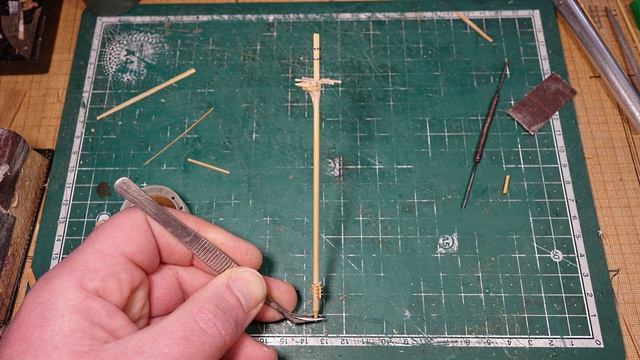 Sailboat handmade 4: "Masting of model in 15 minutes".( Парусник хендмейд 4 "Рангоут за 15 минут.). смотреть онлайн