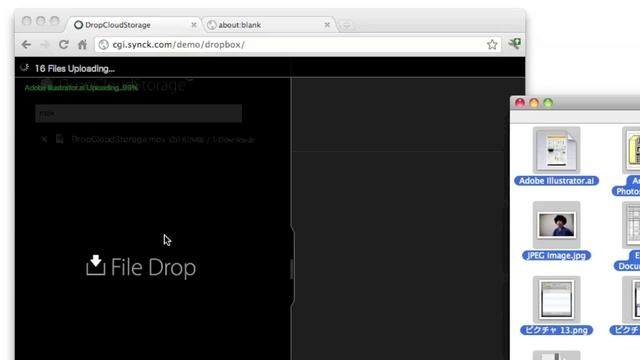 DropCloudStorage HTML5 FileAPI and Drag&Drop API смотреть онлайн