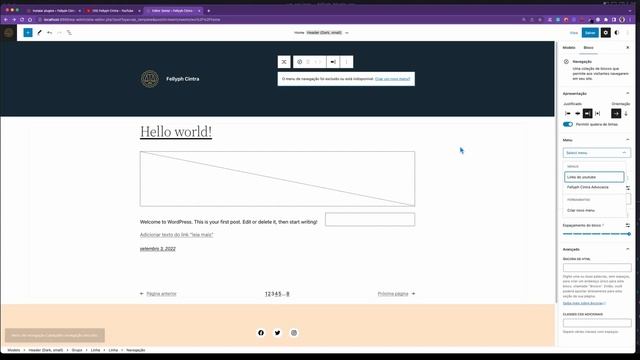 Novidades do WordPress 6.1 referente ao bloco de navegação смотреть онлайн