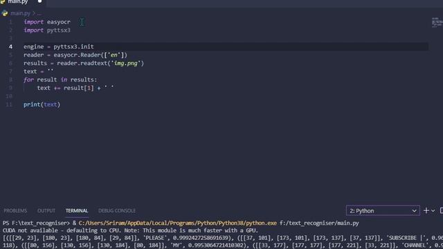 Making Python read text from images with less than 20 lines of code! | EasyOCR tutorial смотреть онлайн