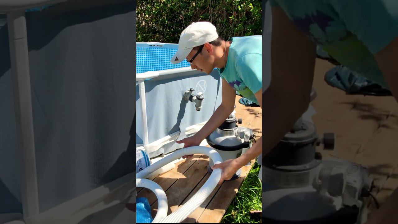 Установка фильтра на дачный бассейн смотреть онлайн