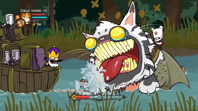 That's A Cat-Fish? - Funny Castle Crashers Gameplay - Ep 2 смотреть онлайн