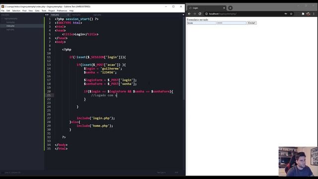 SISTEMA DE LOGIN COM PHP (TUTORIAL) смотреть онлайн