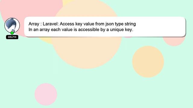 Array : Laravel: Access key value from json type string смотреть онлайн