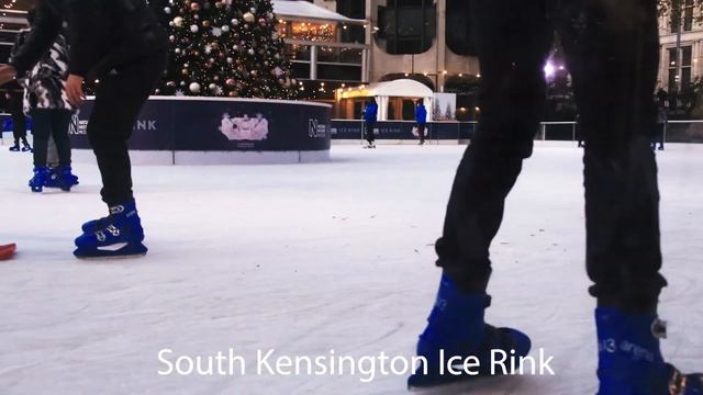Рождественский Каток Возле Музея Естествознания в Лондоне.Рождественские Каникулы Лондон смотреть онлайн
