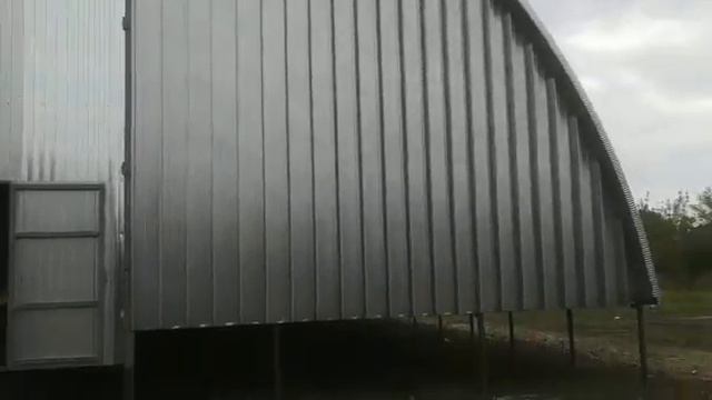 Строительство арочного бескаркасного ангара в Белгородской области