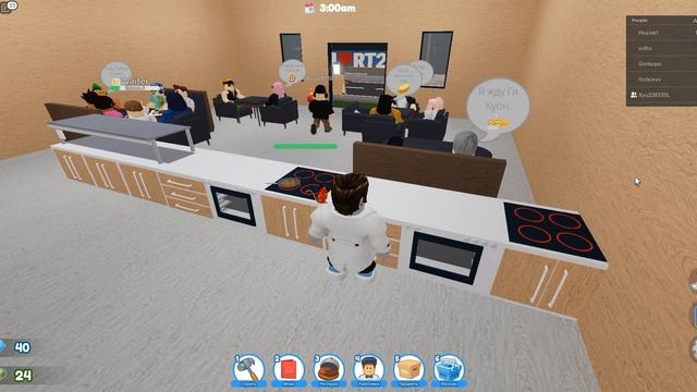 Строим ресторан Roblox с другом Restaurant Tycoon 2 смотреть онлайн