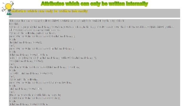 How to : Attributes which can only be written internally смотреть онлайн