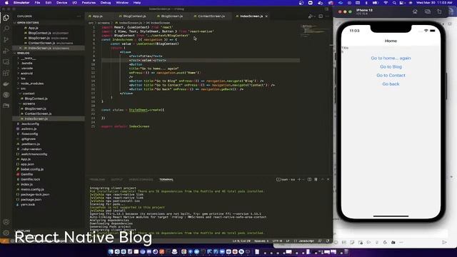 React Native Blog part 3 context recap смотреть онлайн