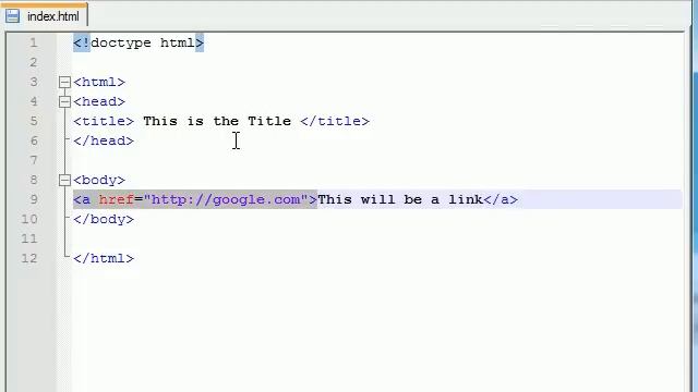 XHTML and CSS Tutorial - 6 - Adding Links to our Webpage смотреть онлайн