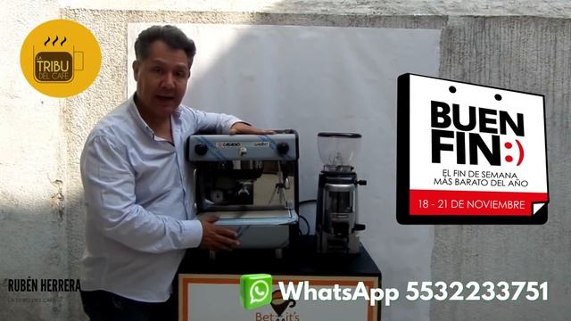 Cafetera de un grupo Casadio Undici y Molino de Café en promoción del Buen Fin смотреть онлайн
