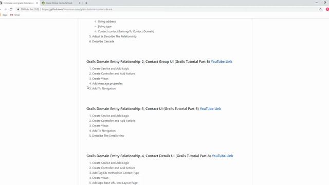 Grails Domain Entity Relationship 2, Contact Group UI, Grails Tutorial Part 8 смотреть онлайн